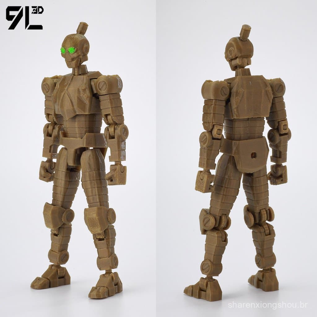 Nova Figura de Ação Lucky 13 Impressa em 3D, Modelo Articulado do Jovem Herói Invencível, Boneco de Guerra Invencível, F