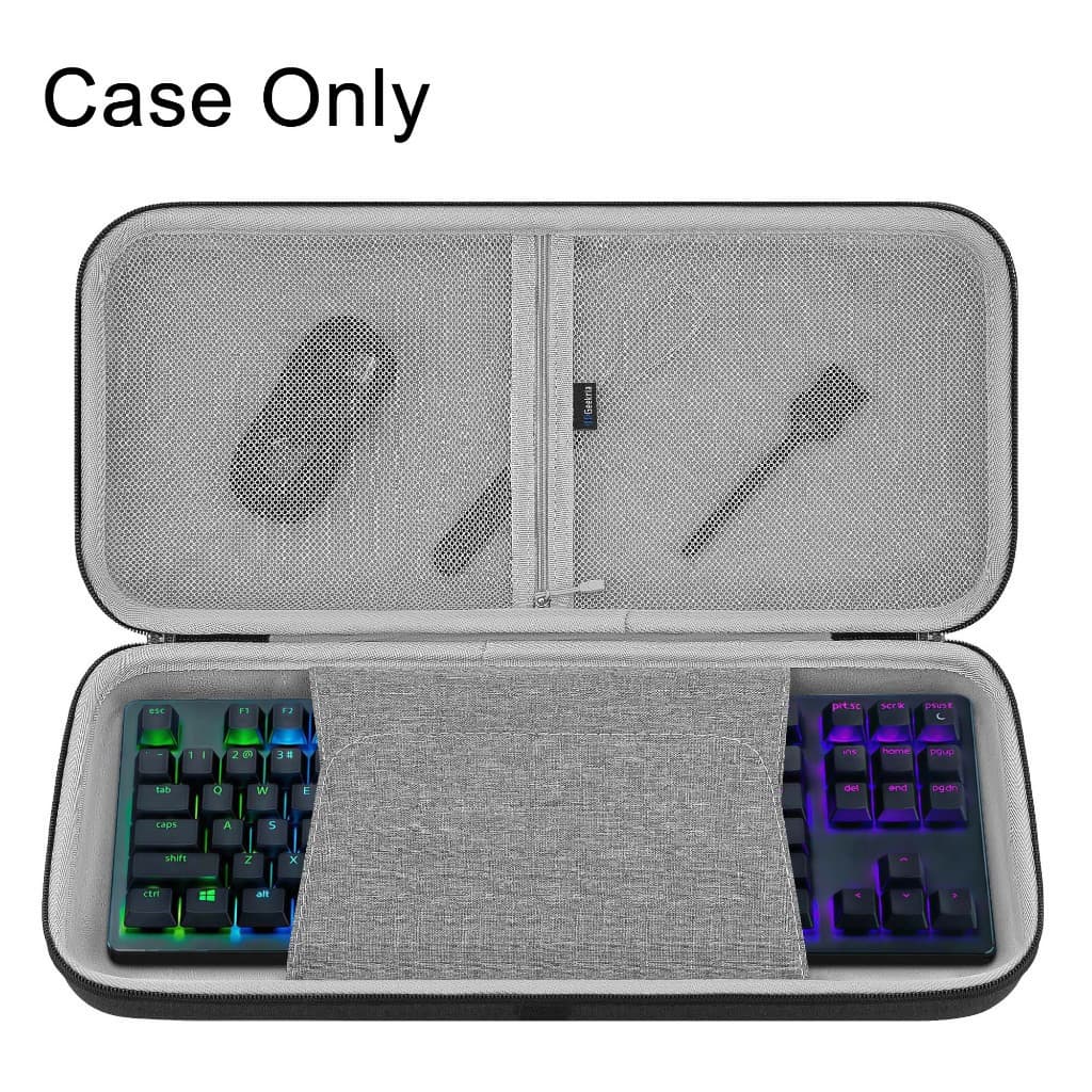 Capa De Teclado Geekria Compatível Com AULA F87 Pro , Razer Huntsman V2 TKL , BlackWidow V3 Bolsa De Transporte Para De