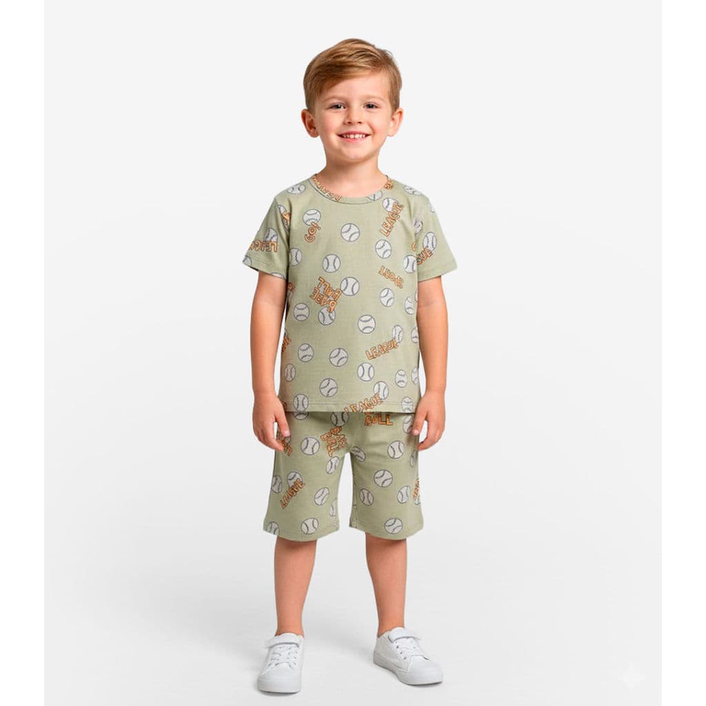 Pijama Infantil Masculino Em Cotton Select Verde