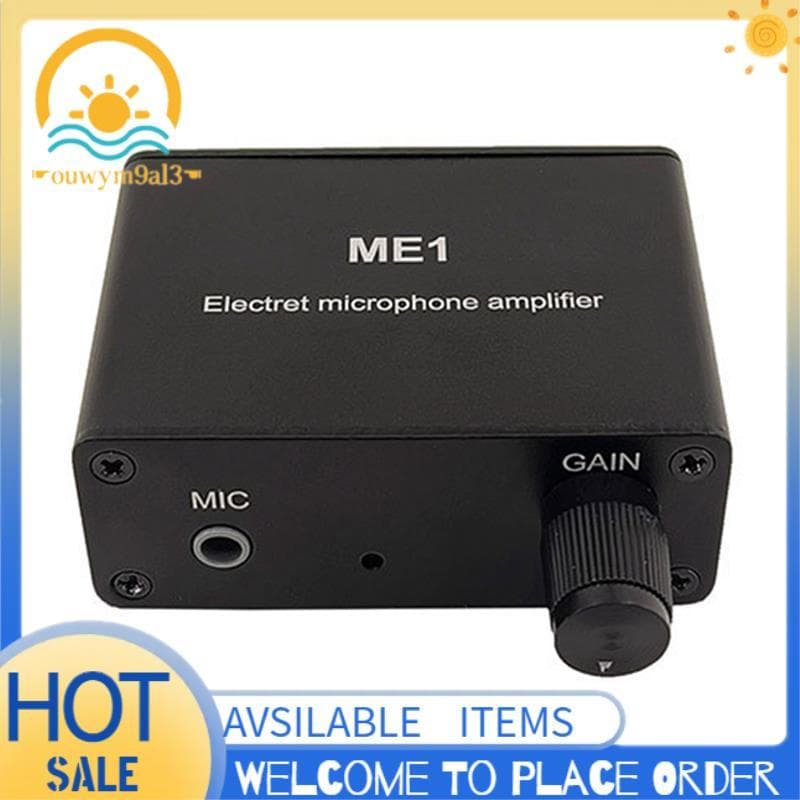3.5mm ME1 Microfone Condensador Amplificador De Fone De Ouvido Pré-Áudio Placa De Mistura