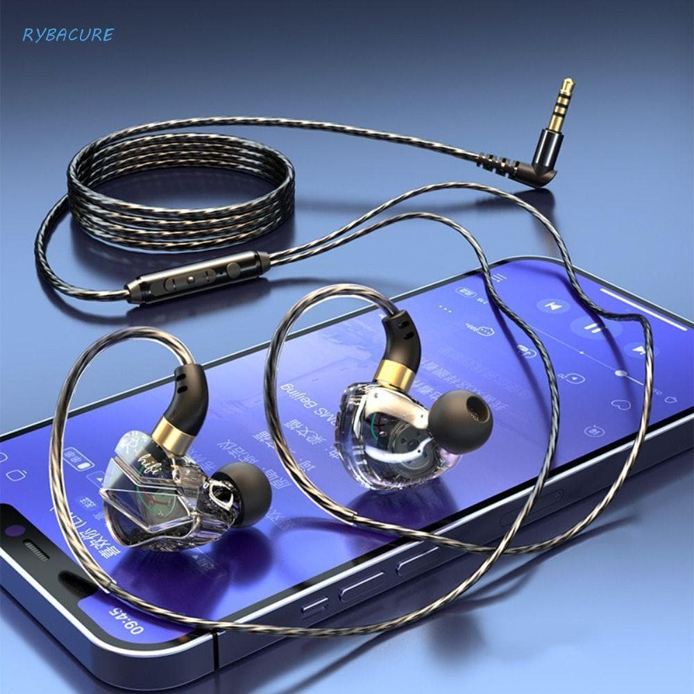 Fone De Ouvido Intra-Auricular , Fones Estéreo Com Fio De Microfone De Gel De Sílica , Jogos De Móvel Graves Pesados Aur