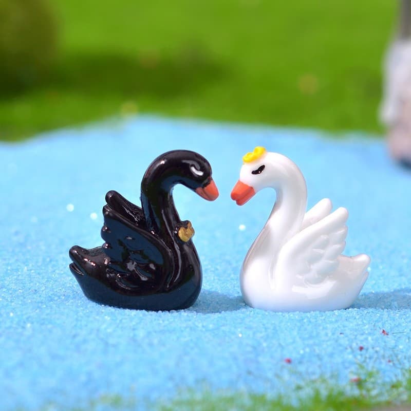 Cisne novo estilo cisne suculento Zakka cisne ornamentos animais bonito cisne bonito criativo