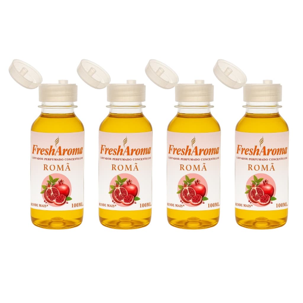 Kit 4 Aromatizador Perfumado Romã Lar Fresh