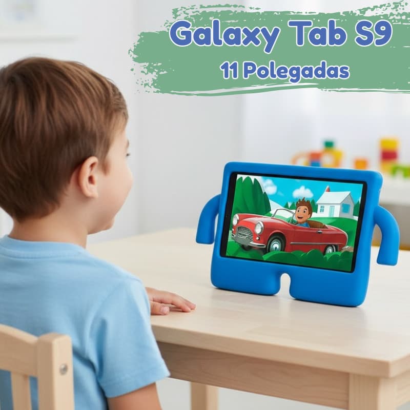Capa Silicone Infantil + Película Galaxy Tab S9 11 Polegadas