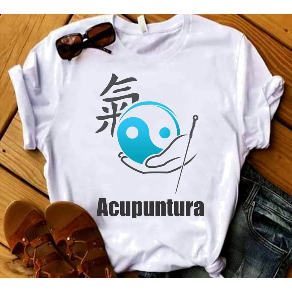 Camisa Acupuntura Acupunturista T-shirt Blusa Camiseta 04 JZ. Camiseta Blusa T-Shirt JZ DR