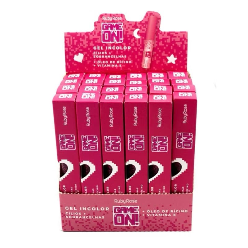 Mascara De Cilios 24 Un Gel Incolor Sobrancelhas Ruby Rose