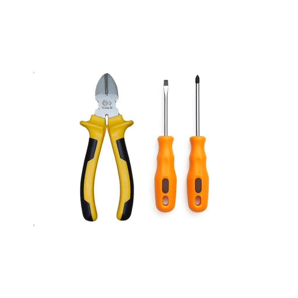 Kit Alicate de Corte 6 Polegadas + Chave de Fenda e Philips - Ferramentas Profissionais para Seu Projeto