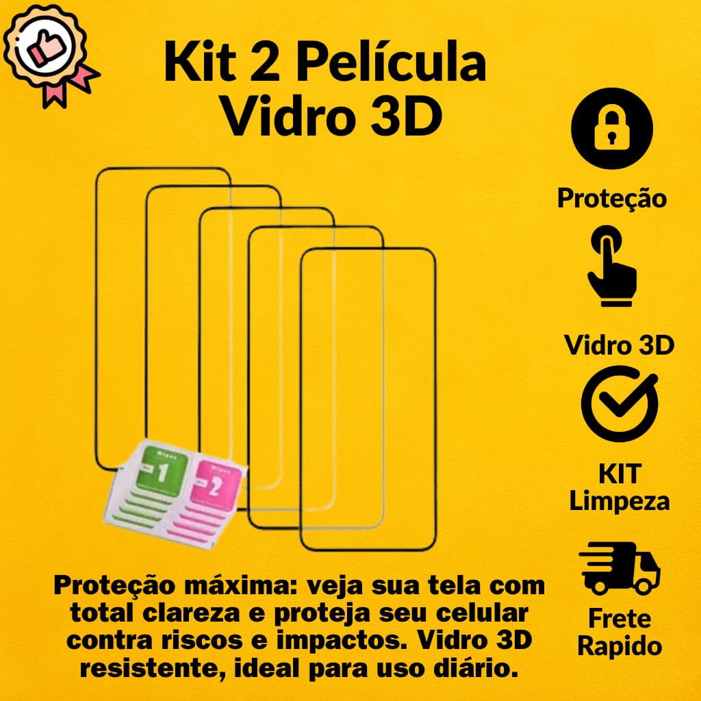 Kit com 2 Película 3d para Toda linha Motorola Moto G04 G05 G15 G35 G75 G24 G14 G31 G42 G84 EDGE 20 LITE G8 G9 G10 G20
