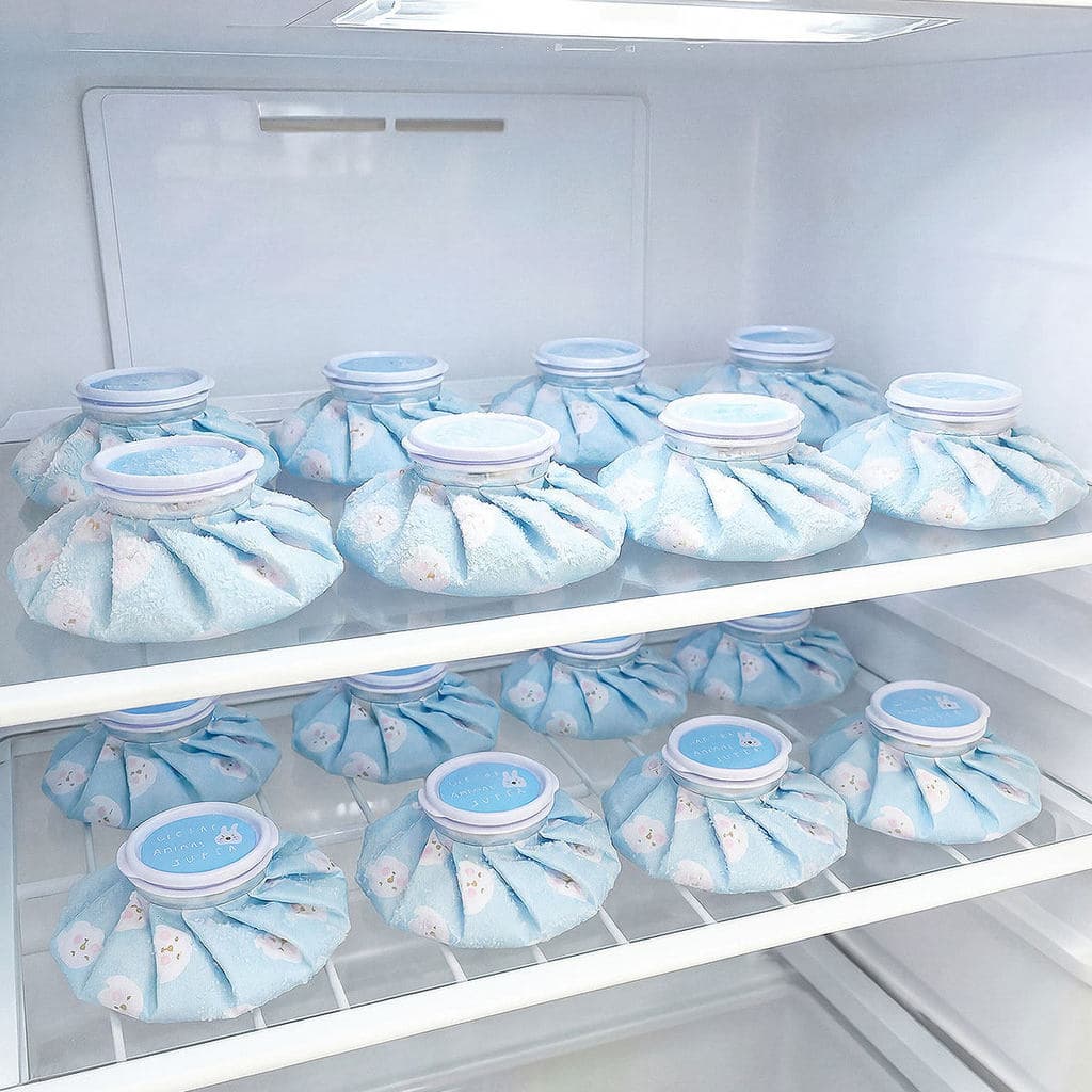 Pacote de gelo uso repetido verão portátil saco de pano de gelo quente e frio dos desenhos animados saco de fisioterapia