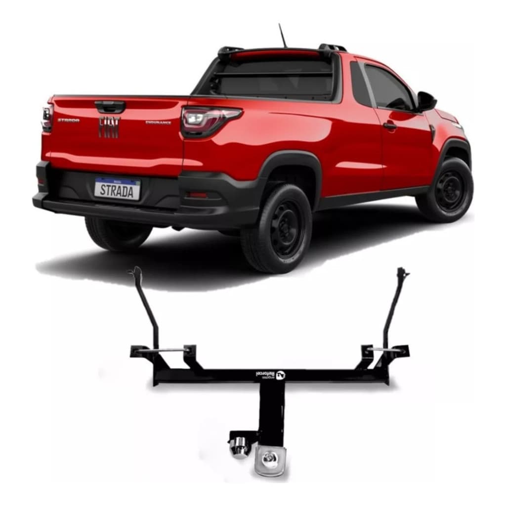 Engate Reboque Fiat Strada Endurance Cs 2021 2022 2023 2024 2025 2026 500kg Inmetro