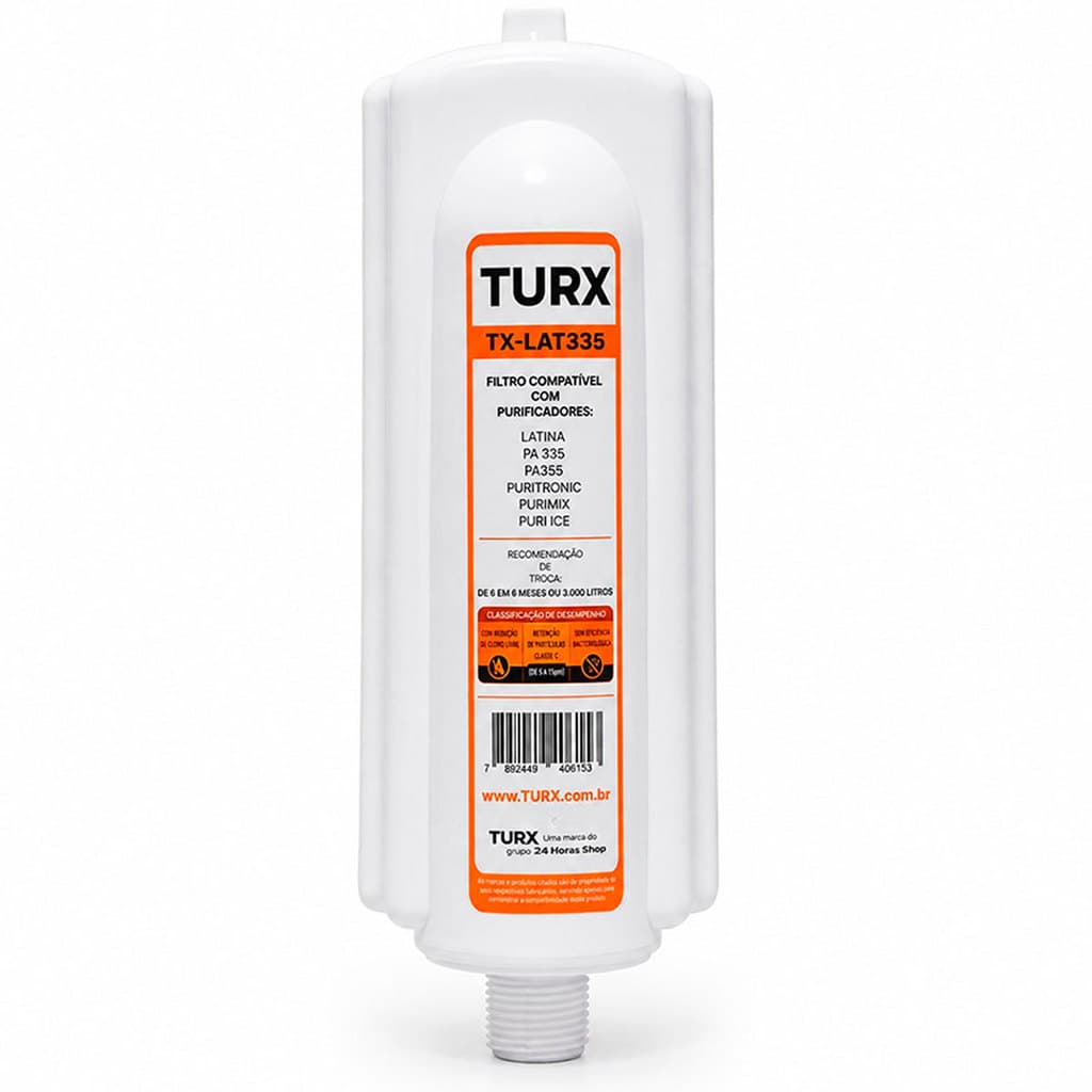 Filtro Refil Compatível Purificador Latina PA335 PA355 Puritronic Purimix Puri Ice