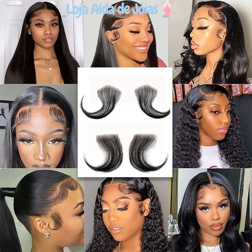 EMILEE Adesivos Para Extensões De Cabelo Falsas Perucas Bordas Listras Naturais