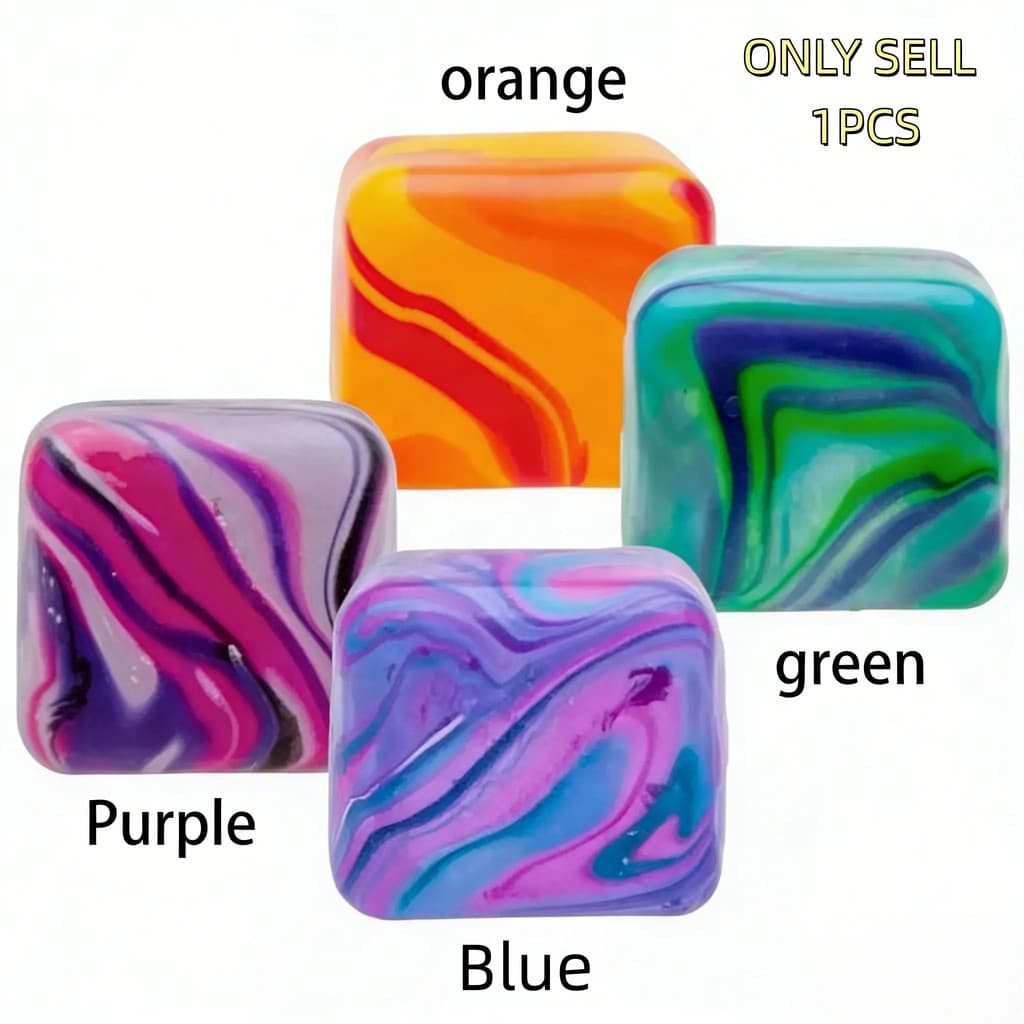 Brinquedo Sensorial para Alívio da Ansiedade, Bola Antiestresse de Toque Suave, Cubo Macio, Fidget Antiestresse, Treinam
