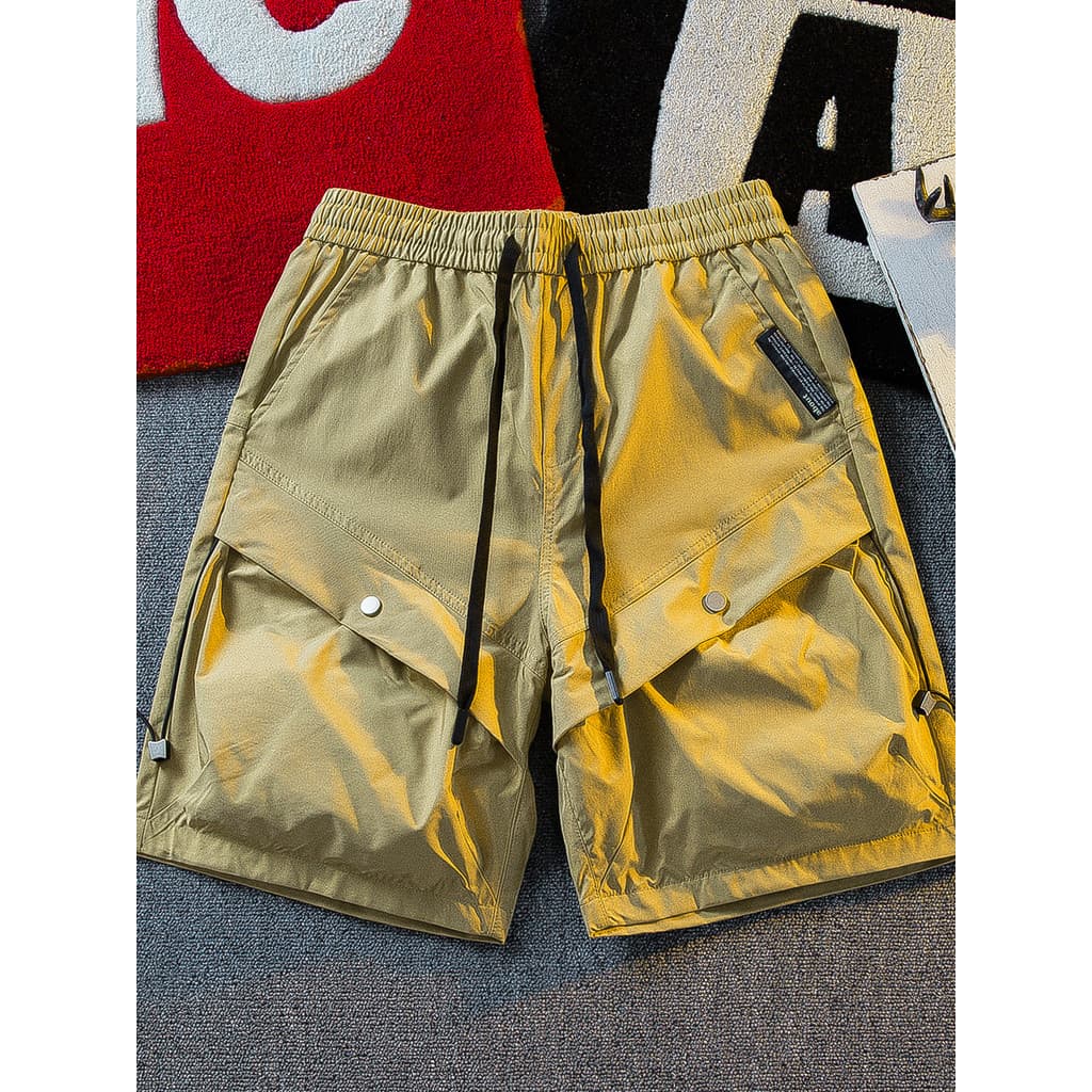 HPCP Estilo Japonês Bolso Grande Perna Larga Macacão com Cordão Shorts Masculino Estilo Montanha Ao Ar Livre Repelente d