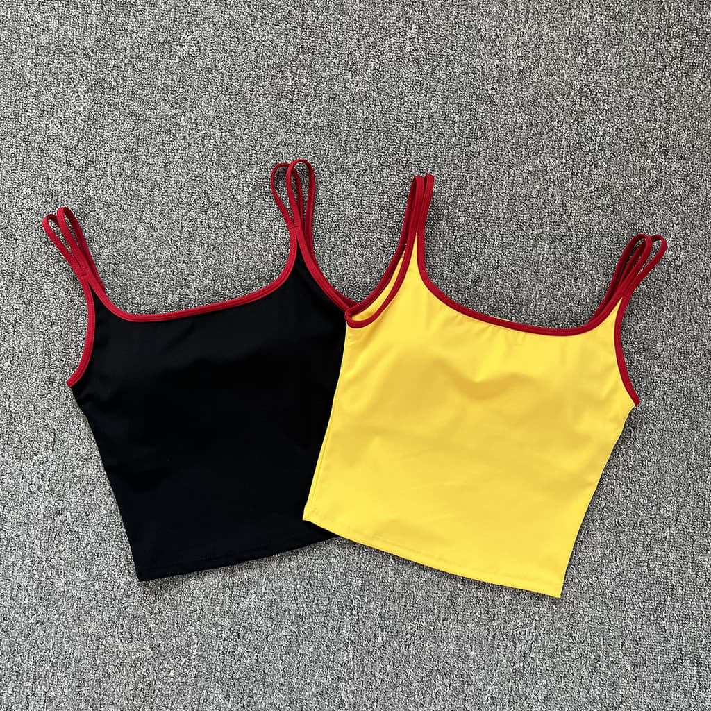 Novo estilo verão roupas de Yoga colete com almofada no peito correndo Fitness esportes roupa interior mais magro olhar