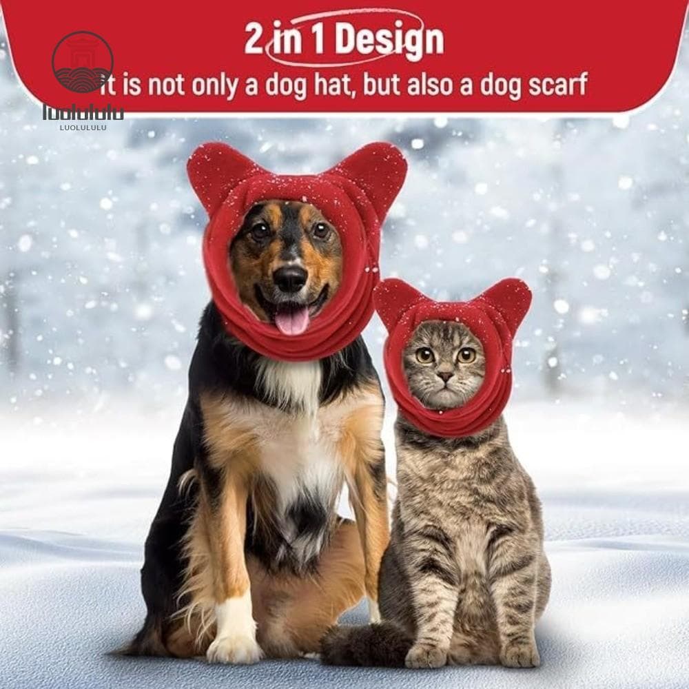 LUOLULULU Chapéu De Morcego De Lã Para Cachorro , Chapéus De Inverno Quentes Ajustáveis Cães Franceses , Animais De Esti