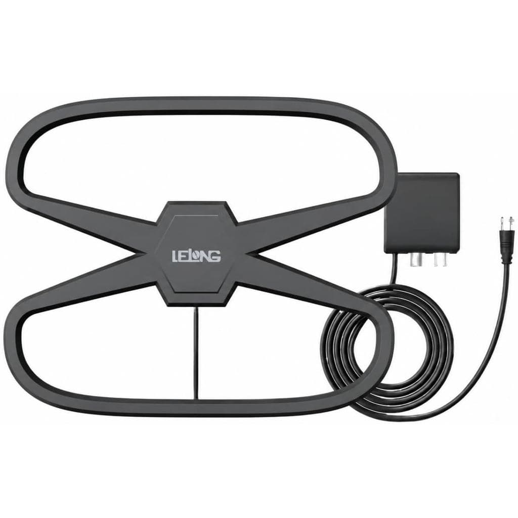 Antena Digital Interna Externa para TV UHF VHF Sinal Forte Cabo 10m USB