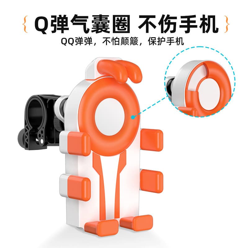 Suporte popular para celular em veículos elétricos, suporte para celular de bicicleta com oito compartimentos, suporte a