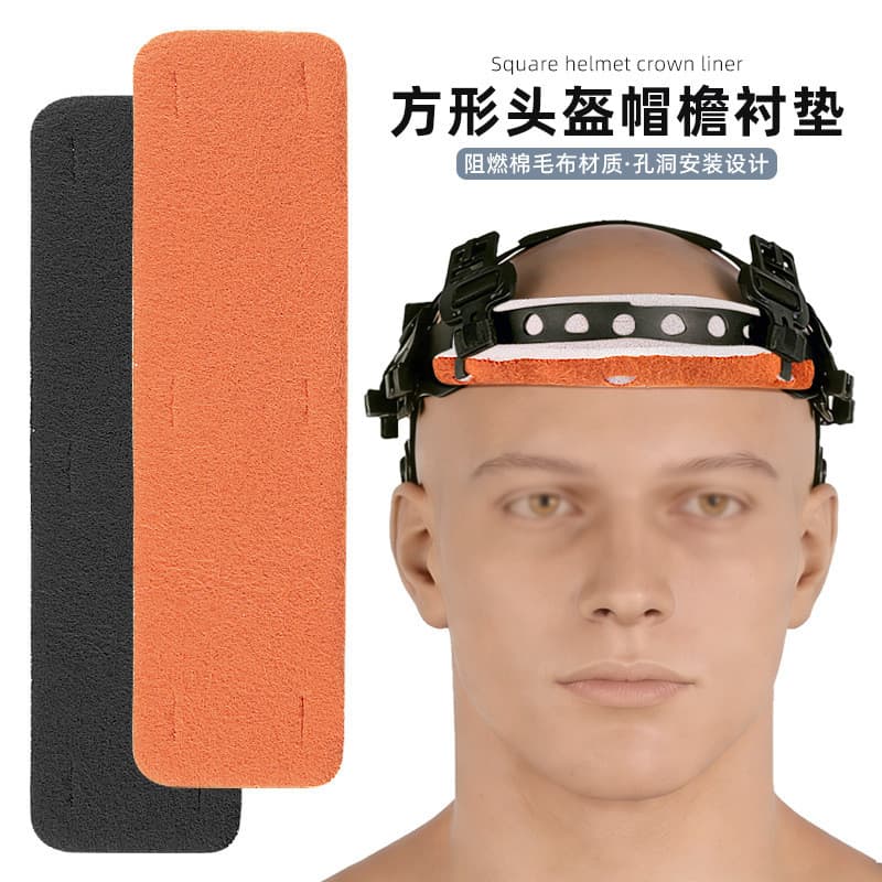 Forro de chapéu para capacete de canteiro de obras, buraco aberto, capacete fixo, aba, proteção de cabeça, forro removív