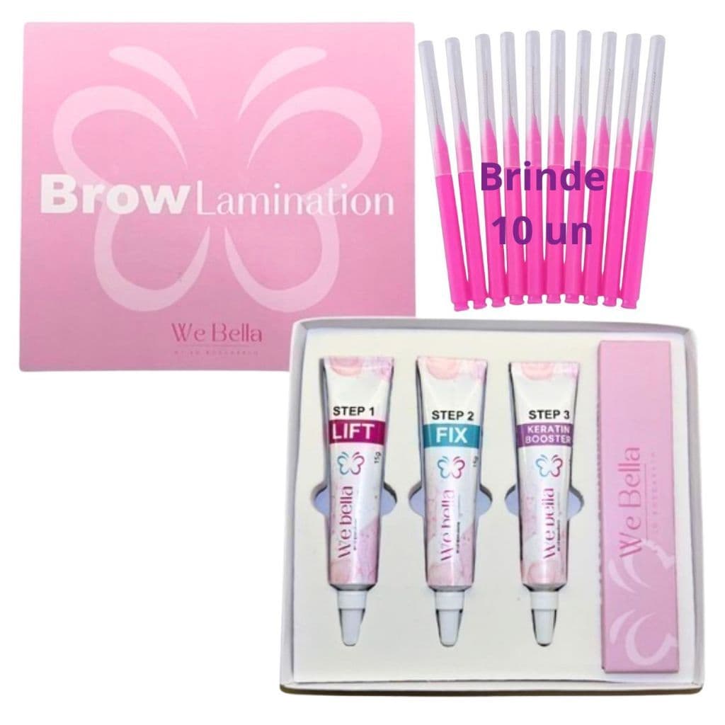 Kit Brow Lamination e Lash Liftng We Bella Lu Boscarato com ANVISA
