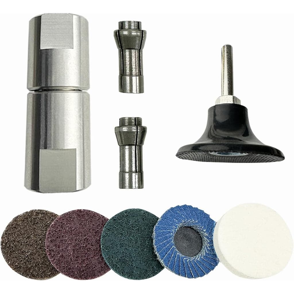 10 Peças de Adaptador de Esmerilhadeira Angular para Esmerilhadeira Retilínea, rosca de 5/8"-11 para pinça de 1/4" e 1/8