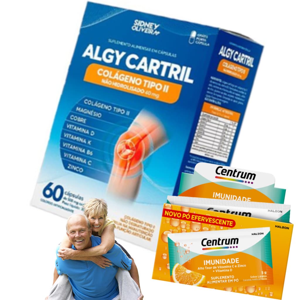 Colágeno Tipo Il Mdk Algy Cartril 60 Cáps Sidney Oliveira