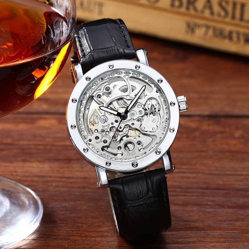 relogio masculino Duke Rollin novo relógio mecânico totalmente automático masculino High-End relógio de pulso oco turbil