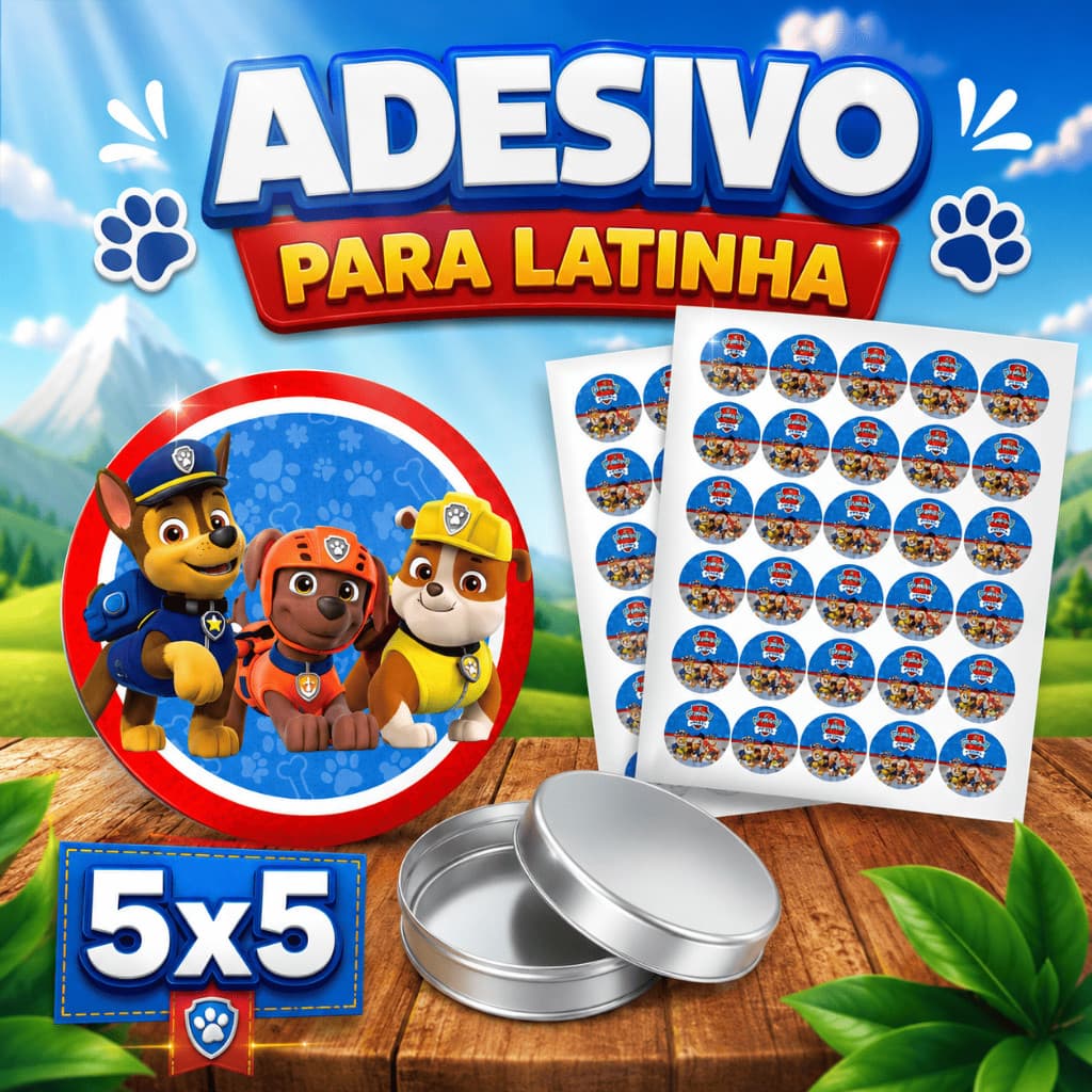 Rótulo Adesivo Para Latinha Todos Os Temas Personalizado