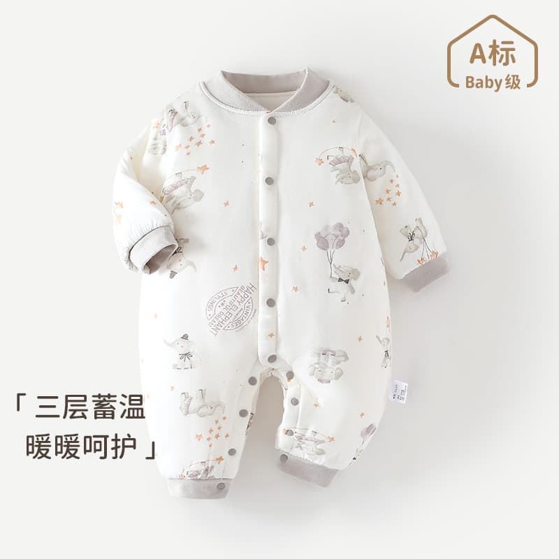 Roupas de bebê recém-nascido macacão de bebê macacão bebê menino menina outono inverno roupas quentes puro algodão engro