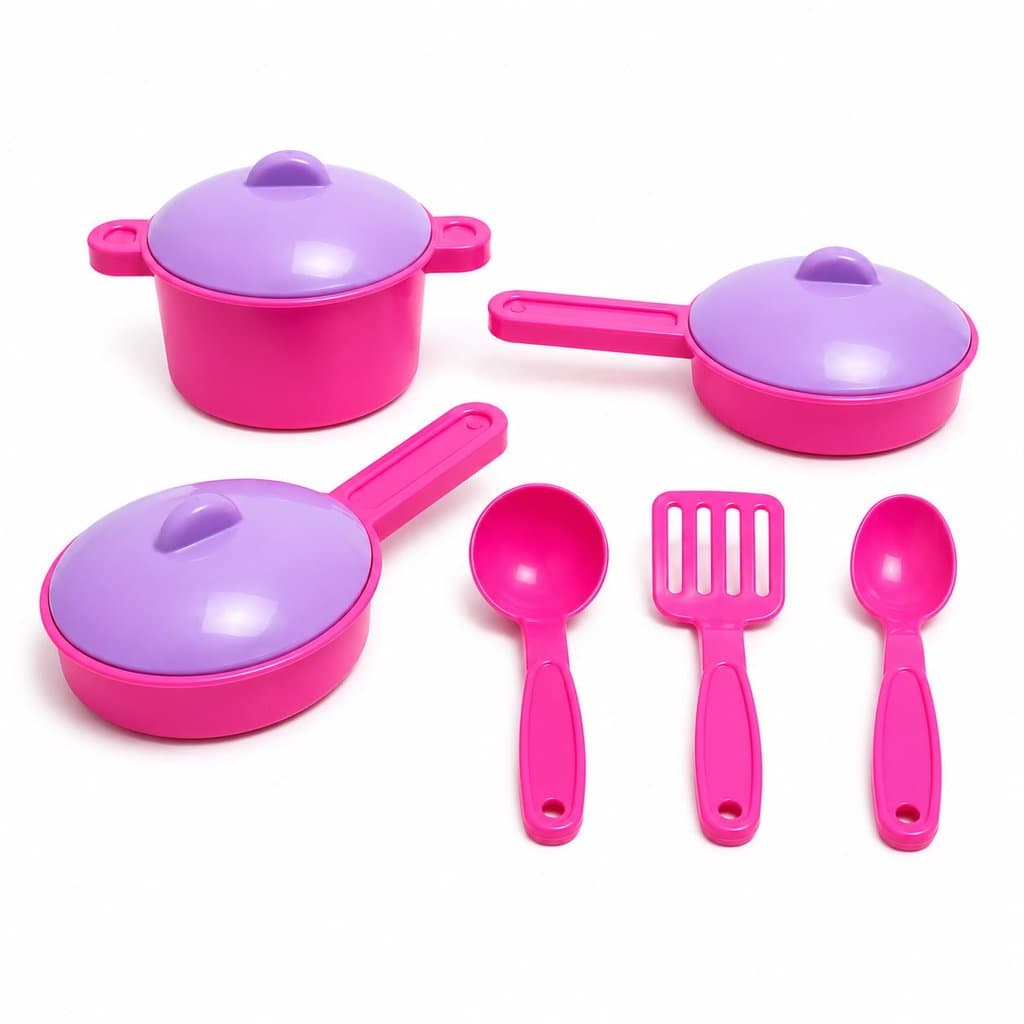 Kit Panelinhas Infantil Toy Chef 6 Peças – Cozinha de Brinquedo para Crianças