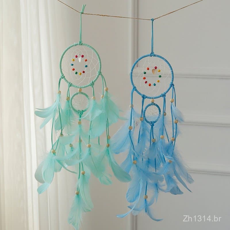 Apanhador de Sonhos Indiano, Sino de Vento, Decoração de Casa para Exterior, Três Vidas Três Mundos, Ornamento Pendente