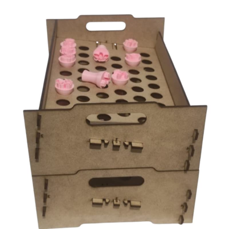 Porta Carimbo Brigadeiro Marcador Para Docinho, Massa, Chocolate e Doce EMpilhável em MDF