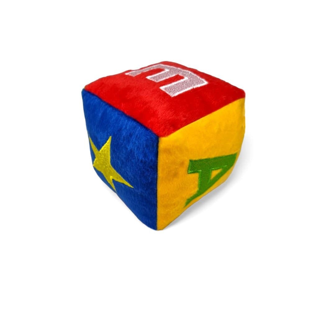 Dado Pelucia Chocalho Brinquedo Educativo Infantil - Vogais