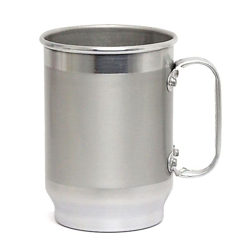 Caneca de Alumínio Brilho com Faixa Fosca para Sublimação ou Adesivo – 600ml