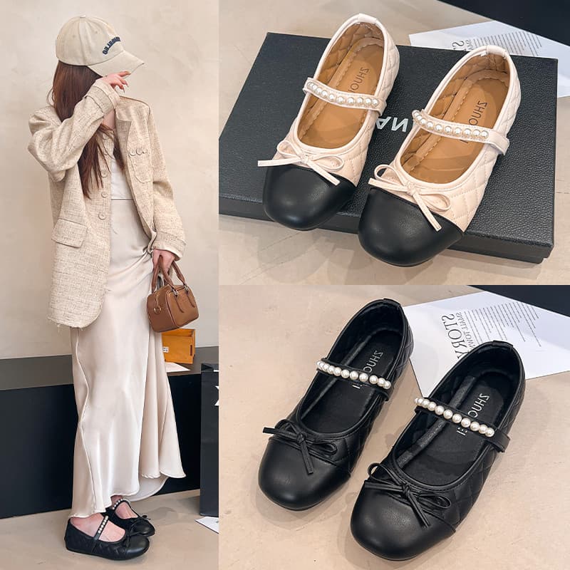 combinando Mary Jane sapatos femininos noite estilo suave sapatos primavera High-End All-Match deslizamento em