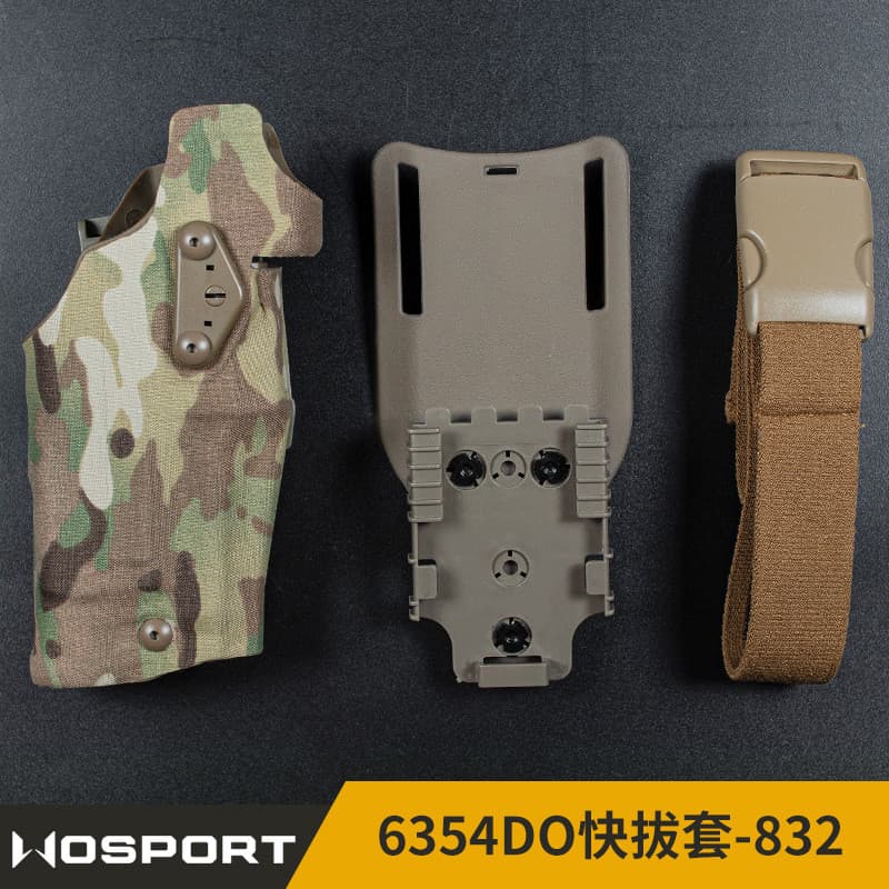 Wosoport 6354DO conjunto de tração rápida-832 ALS liberação rápida não cintura Leggings tático tração rápida adereços de