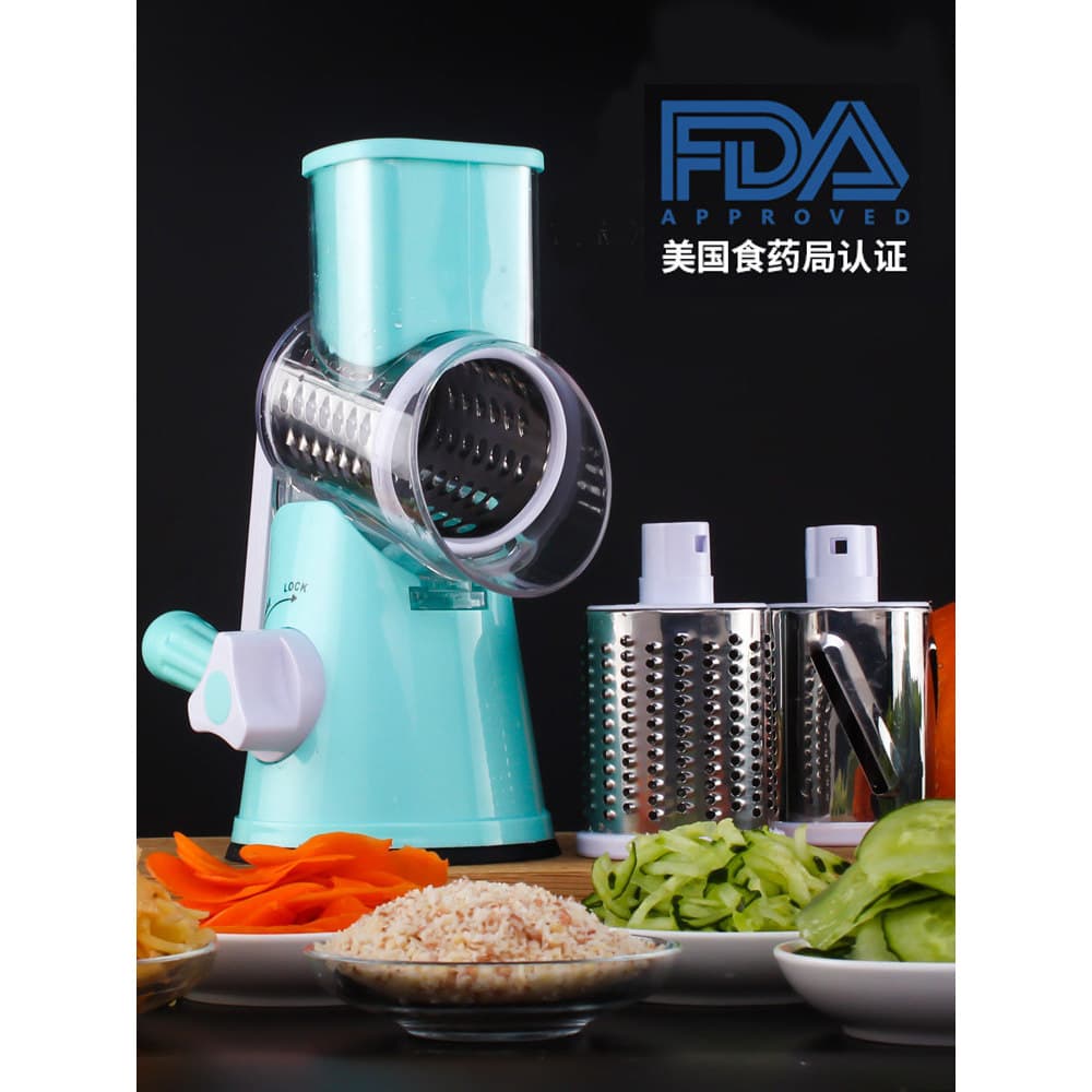 Rolo cortador de legumes doméstico cortador de legumes com manivela manual Anti-corte mão batata desfiada mão