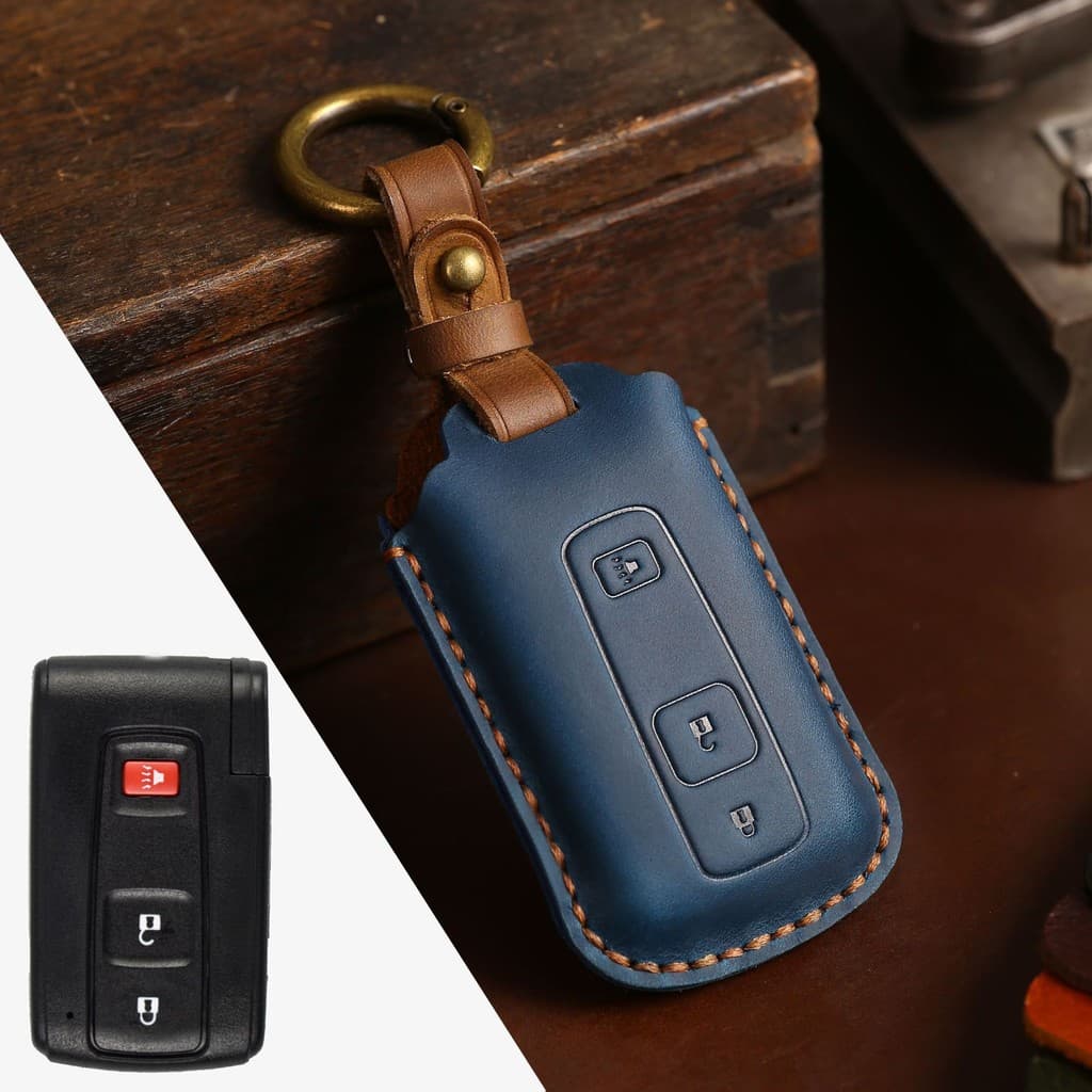 Dedicado Toyota 2004-2009 Prius Old Prius Cartão Inteligente Chave de Controle Remoto Capa Protetora de Couro com Tudo I
