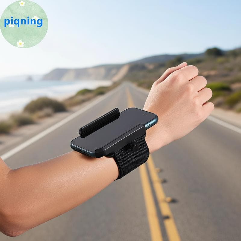 Suporte Para Telefone De Pulso 2 Em 1 Piqning 360 ° Alça Ajustável Giratória Resistente À Água Esportes Ao Ar Livre , Ca