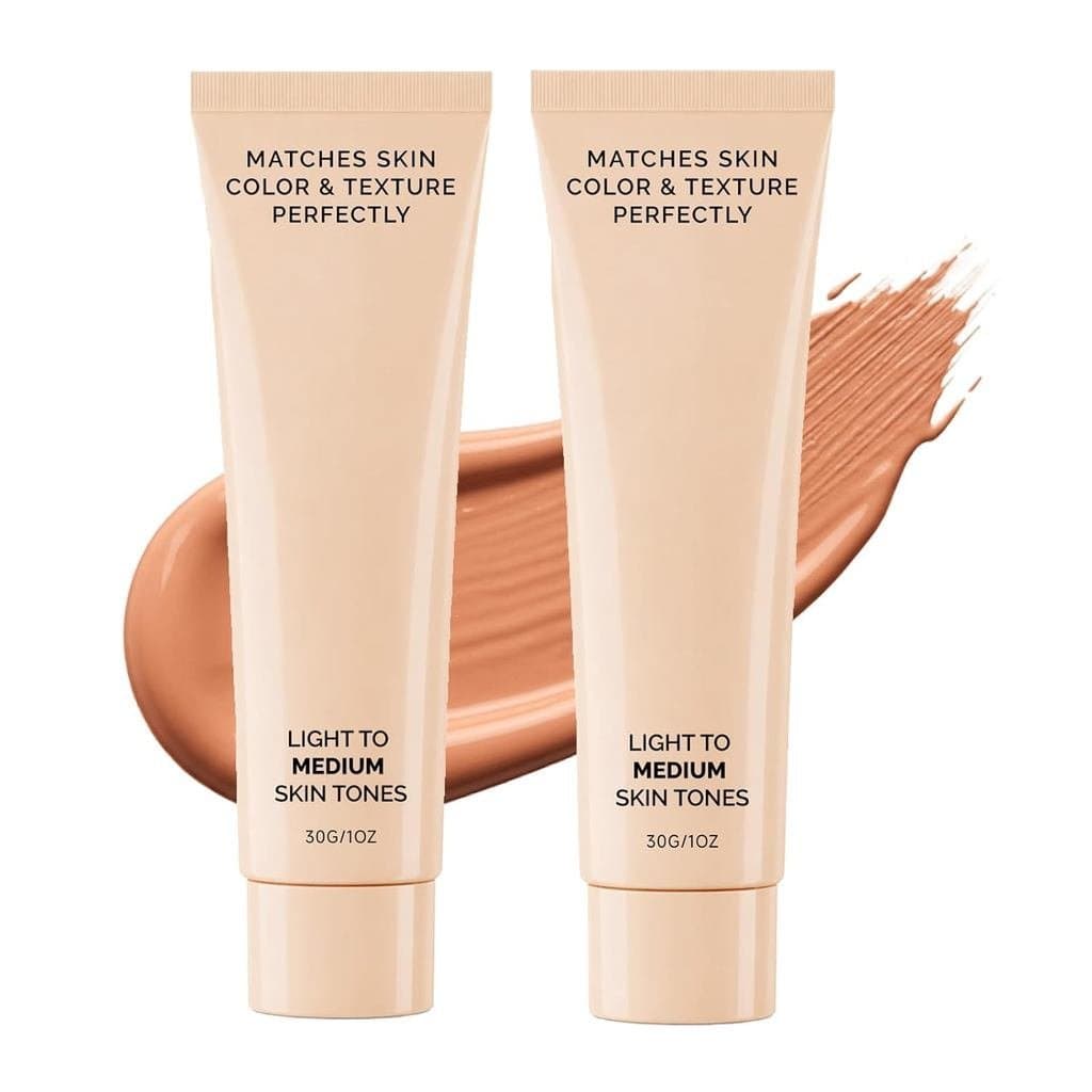 Base de Maquiagem Creme Escuro para Tons de Pele Profundos, Base Adaptativa à Temperatura que Muda de Cor, Acabamento Na