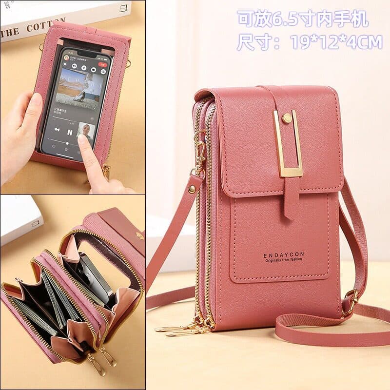 Bolsa para pendurar no peito do telefone móvel Tela sensível ao toque Bolsa transparente para celular Novo estilo modern