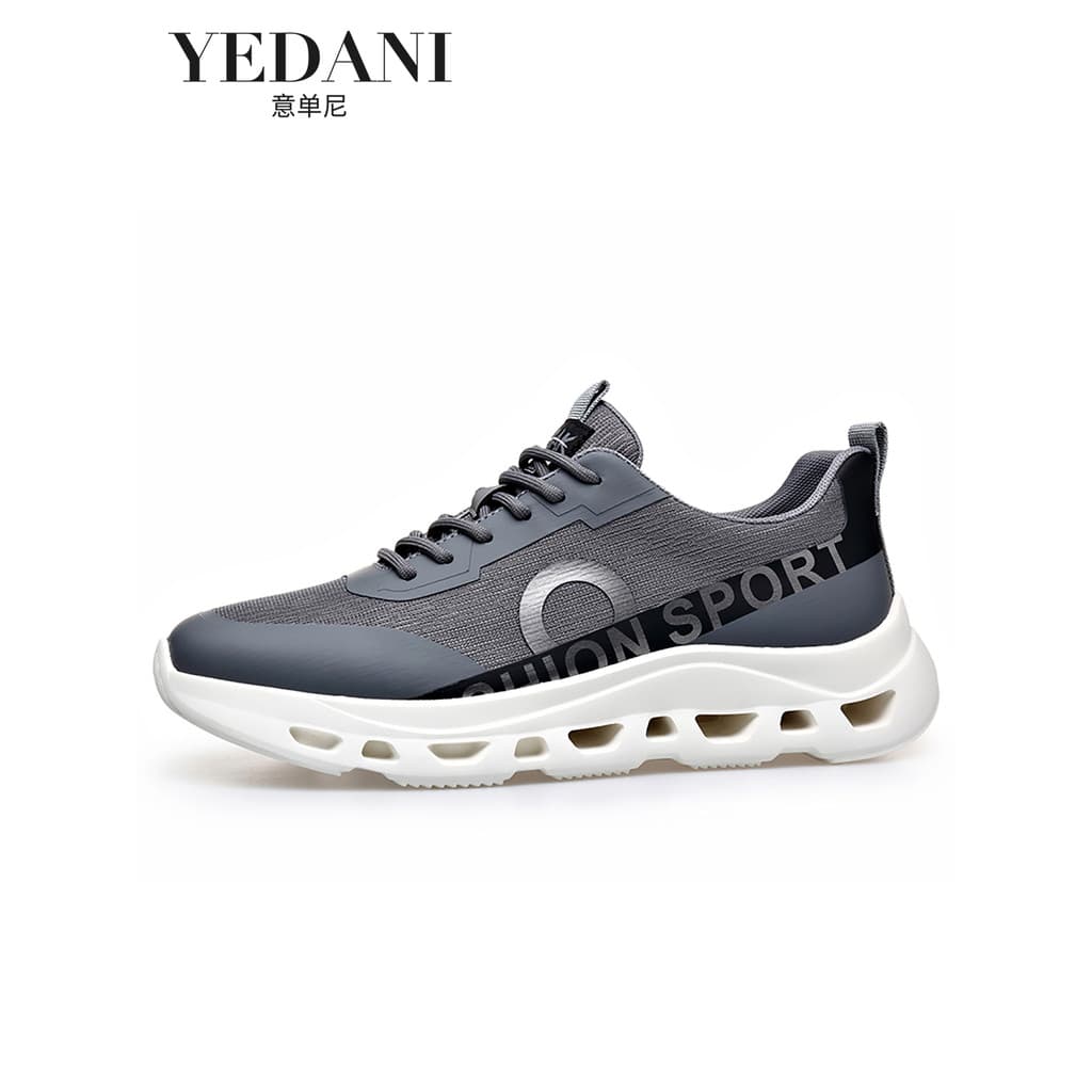 2025 verão novo estilo malha respirável sapatos casuais moda All-Match sola grossa altura aumentando tênis casuais mascu