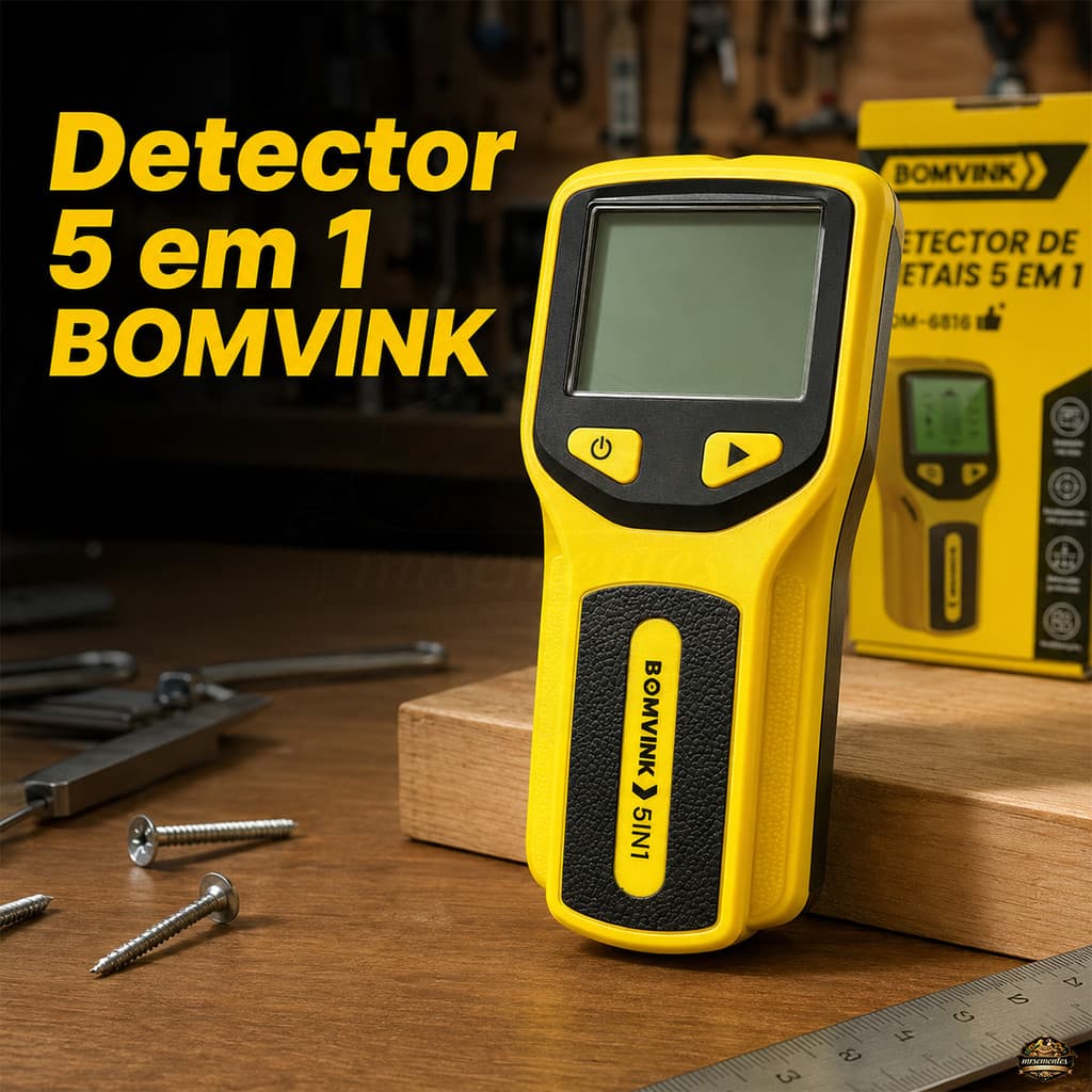 Detector De Parede 5 Em 1 Localizador De Pinos Metal Fios AC Madeira Antes De Furar Parede E Reforma