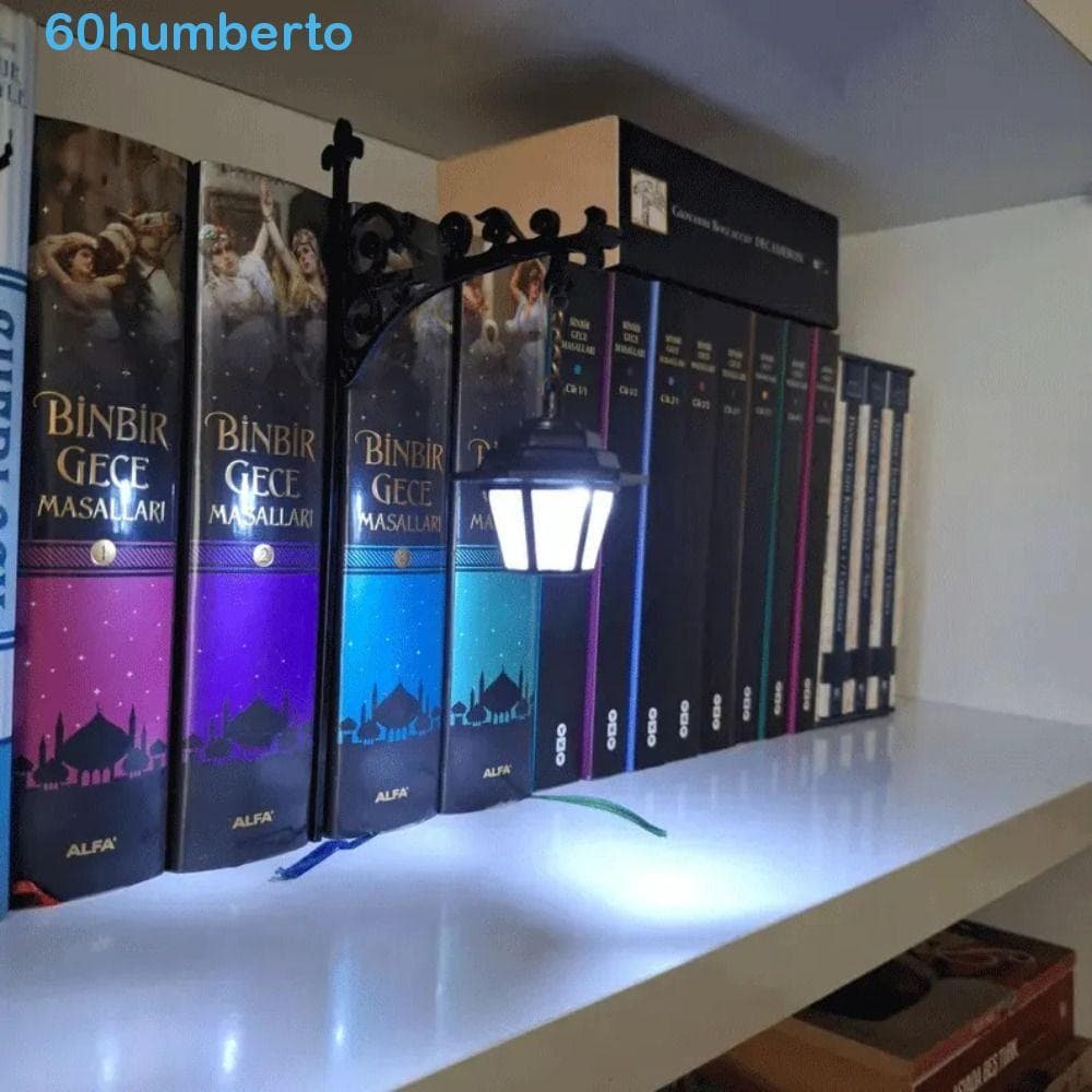 Luz De Lanterna De Estante HUMBERTO , Fantasma Branca Vintage , Biblioteca De Lâmpada Quente