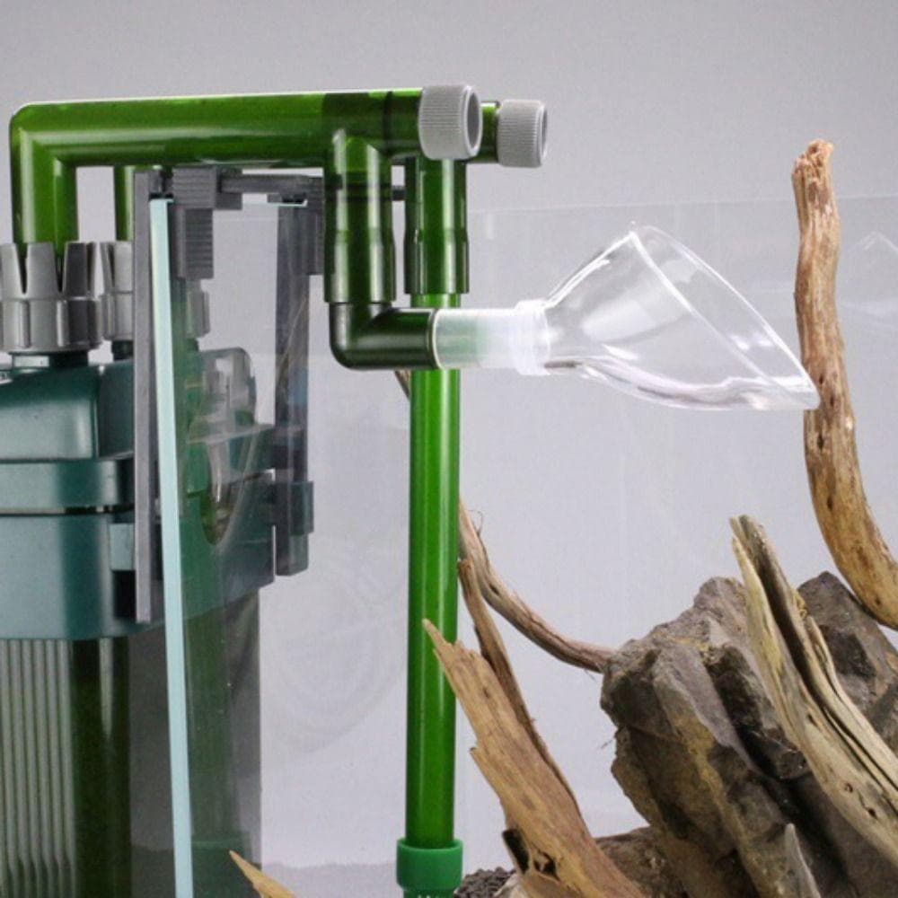 Saída De Tubo De Planta De Água BLUEVELVETQW , Chifre Tanque De Peixes Removível Acrílico , Transparente