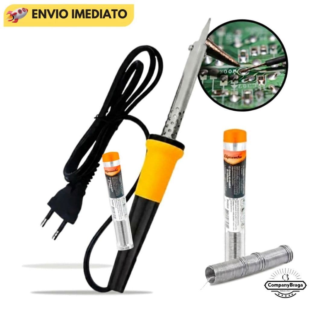 Kit Ferro De Solda 60W Soldador 40W 110v 220v Somente o Ferro Ou Ferro Com Estanho