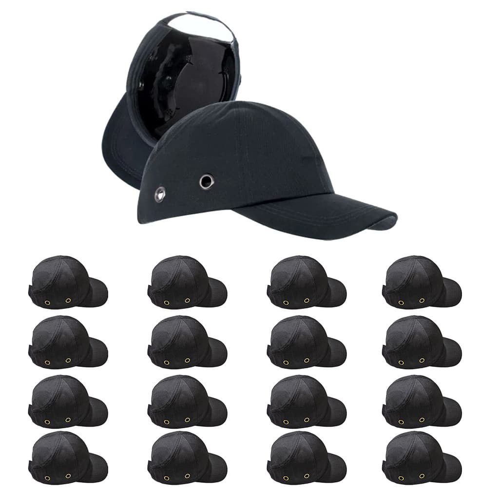Bone com Capacete EPI Kit 16 Uni Obra Segurança do Trabalho Casquete Reparo Conserto Oficina Resistente