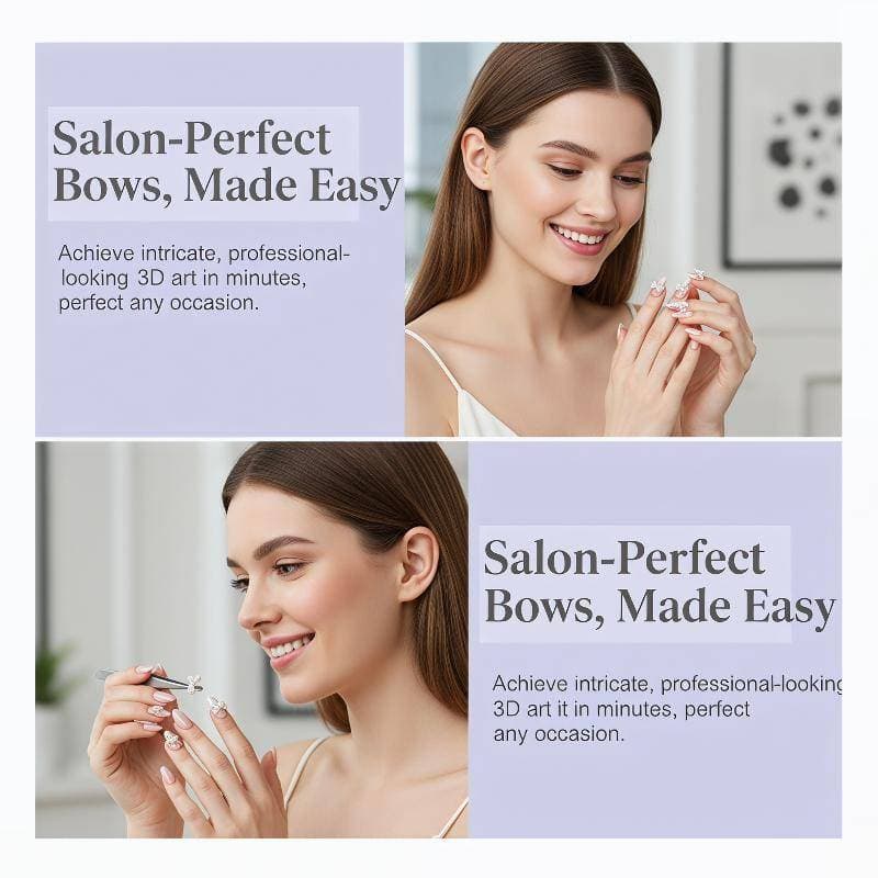Beautyus Molde De Silicone Borboleta 3D Bowknot Arte Do Prego DIY Decorações De Unhas Para Manicure Artesanato Salão Uso