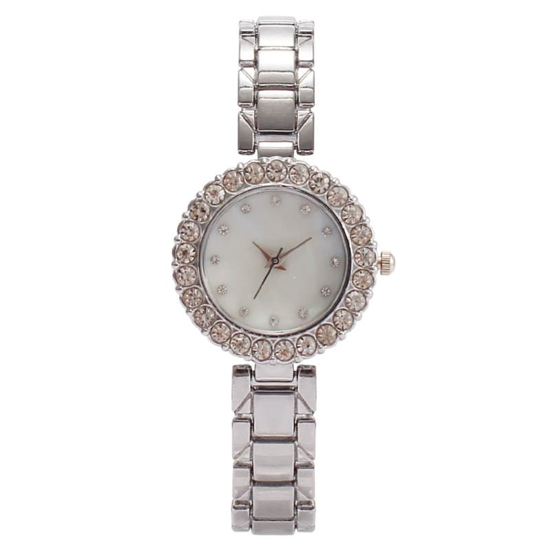 Moda diamante senhoras relógio feminino pulseira relógio de quartzo relógio feminino