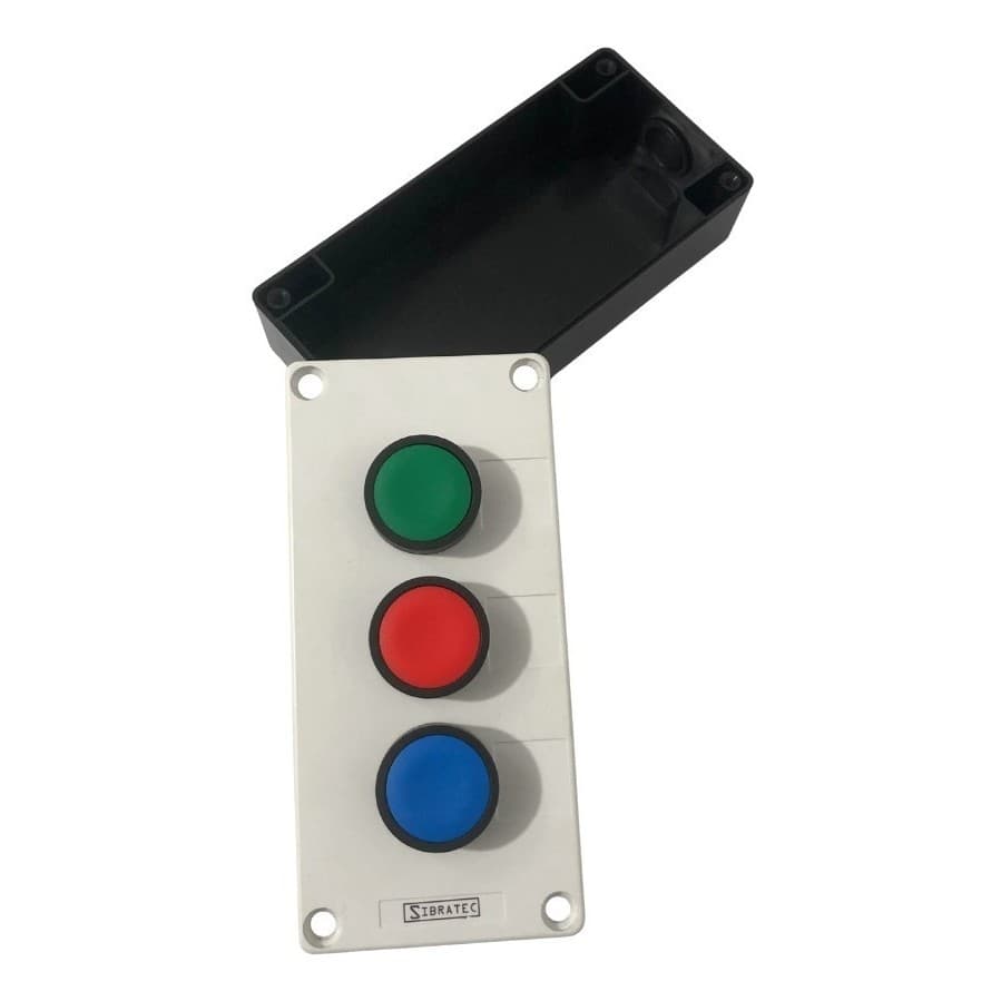 Botoeira Verde Vermelho E Azul Para Painel